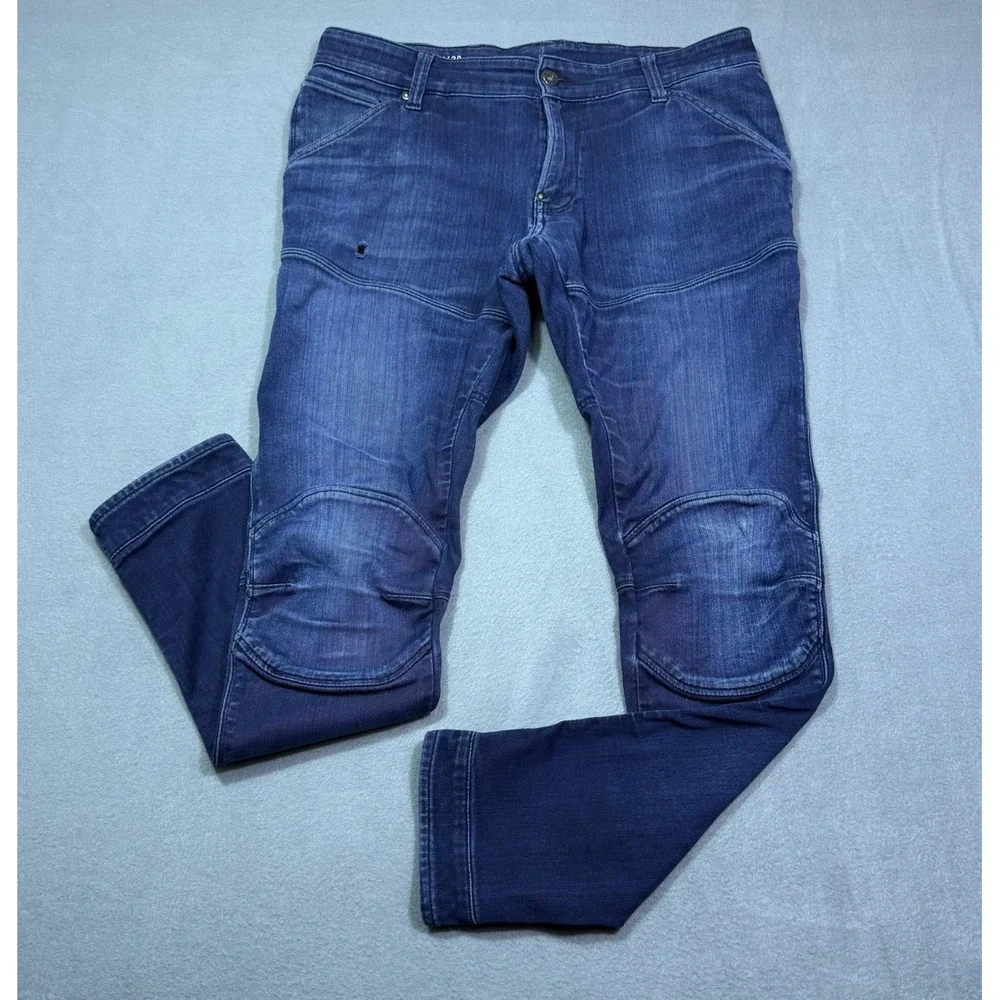 G Star Raw Jeans Mens 34x32 5620 3D Super Slim Tapered Stretch USA Streetwear